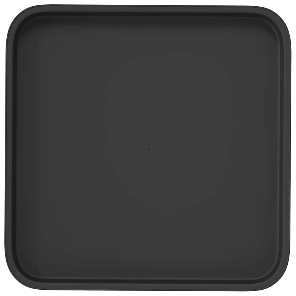 Quadratisches Blumentablett 24 Stk. Schwarz 32 x 32 x 2,5 cm