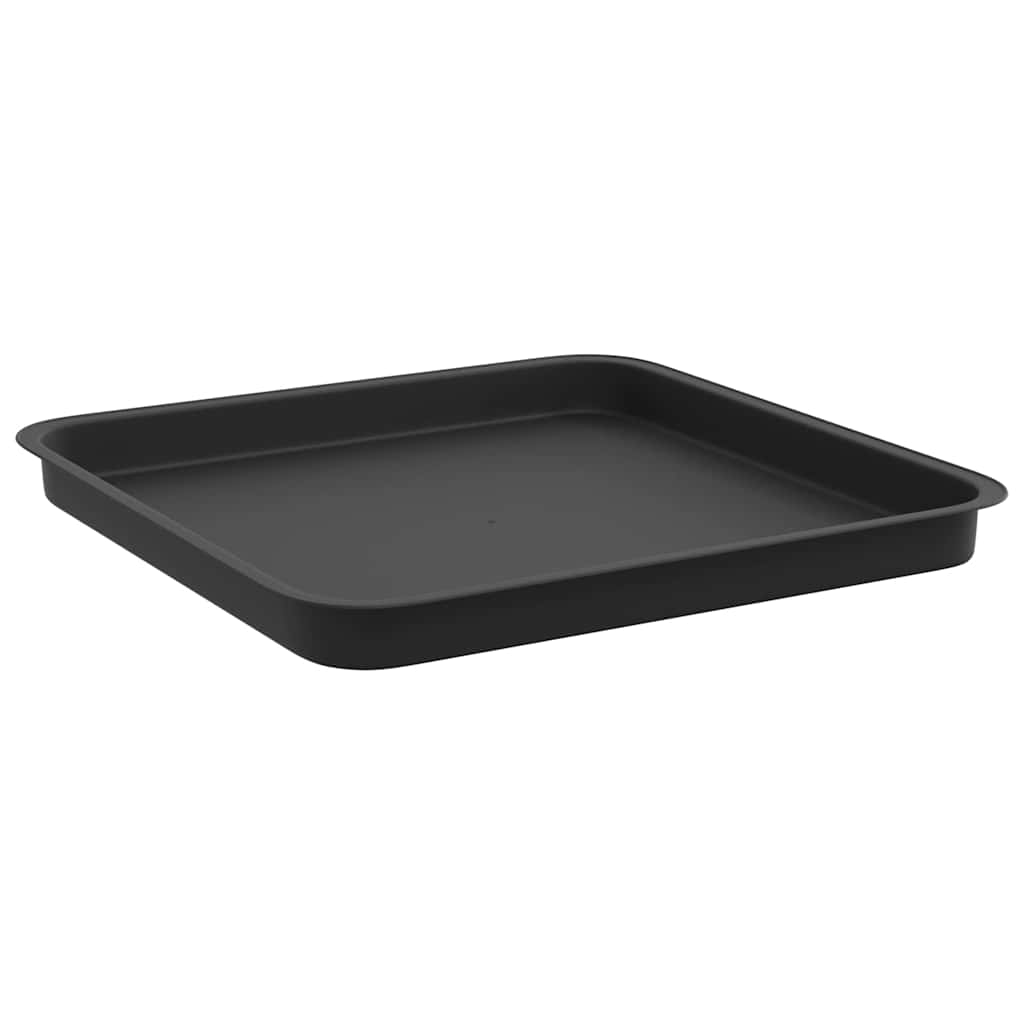 Quadratisches Blumentablett 24 Stk. Schwarz 36 x 36 x 2,5 cm