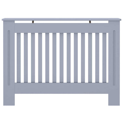 Heizkörperabdeckung 2 stk. Grau 112 x 19 x 81,5 cm