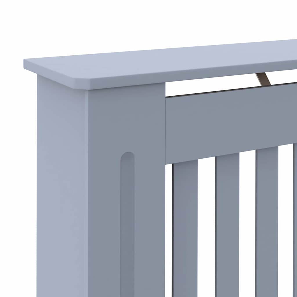Heizkörperabdeckung 2 Stk. Grau 152 x 19 x 81,5 cm