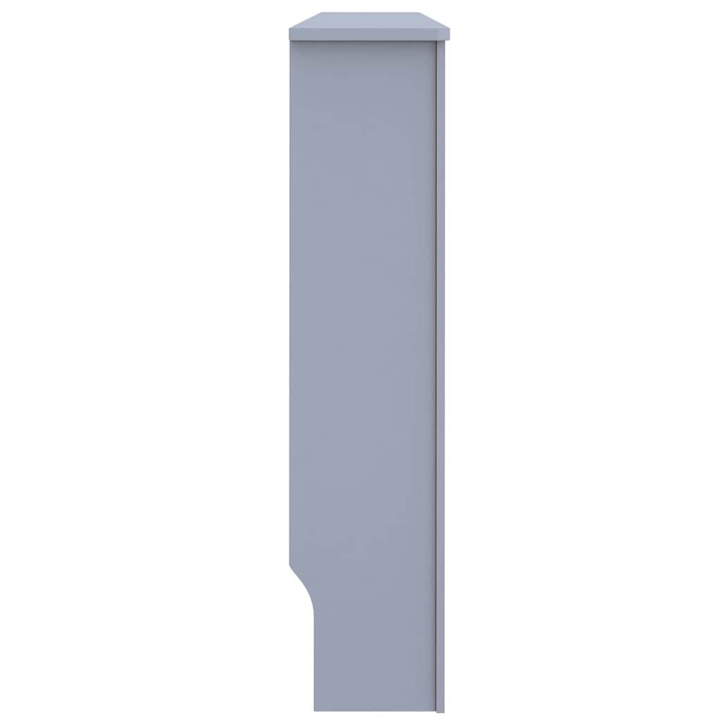 Heizkörperabdeckung 2 Stk. Grau 152 x 19 x 81,5 cm
