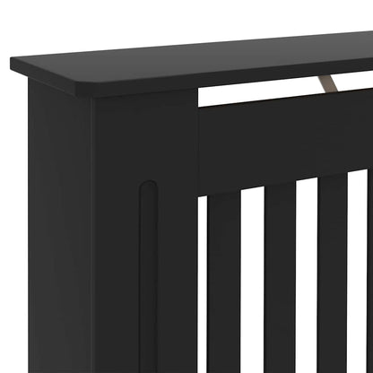 Heizkörperabdeckung 2 stk. Schwarz 152 x 19 x 81,5 cm