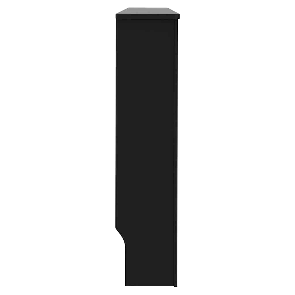 Heizkörperabdeckung 2 pcs Schwarz 152 x 19 x 81,5 cm