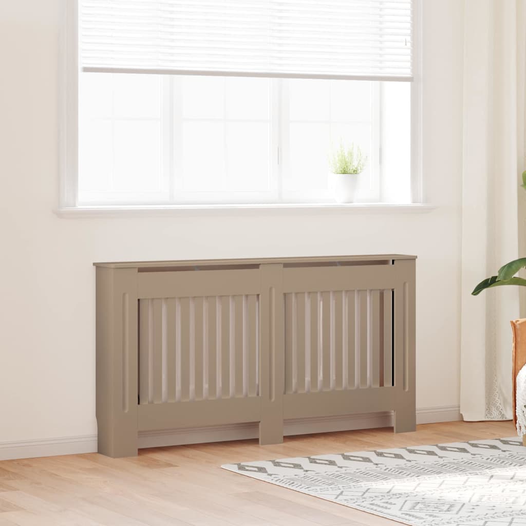 Heizkörperabdeckung 2 pcs Braun 152 x 19 x 81,5 cm