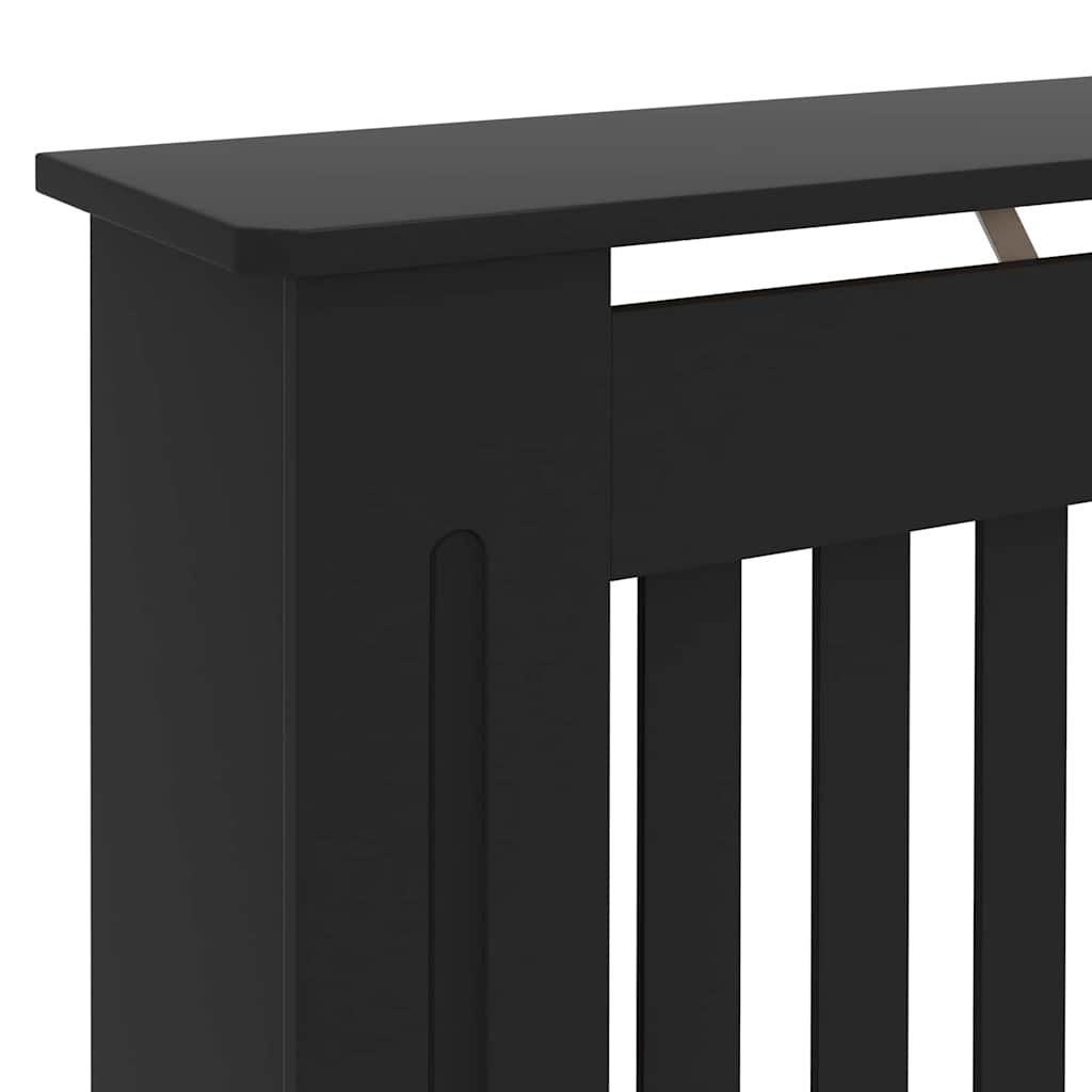 Heizkörperabdeckung 2 stk. Schwarz 172 x 19 x 81,5 cm