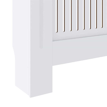 Heizkörperabdeckung 2 stk. Weiß 205 x 20,5 x 81,5 cm