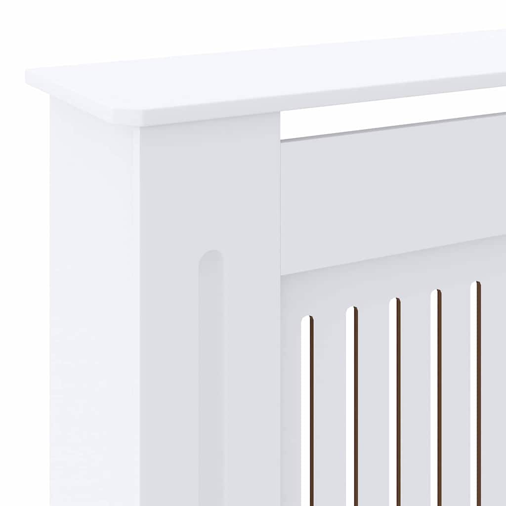 Heizkörperabdeckung 2 pcs Weiß 205 x 20,5 x 81,5 cm