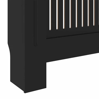 Heizkörperabdeckung 2 stk. Schwarz 205 x 20,5 x 81,5 cm
