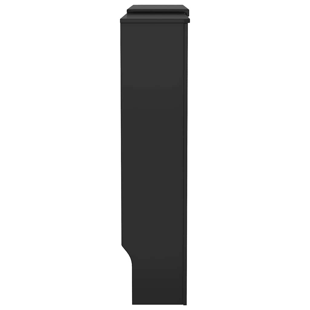 Heizkörperabdeckung 2 stk. Schwarz 205 x 20,5 x 81,5 cm