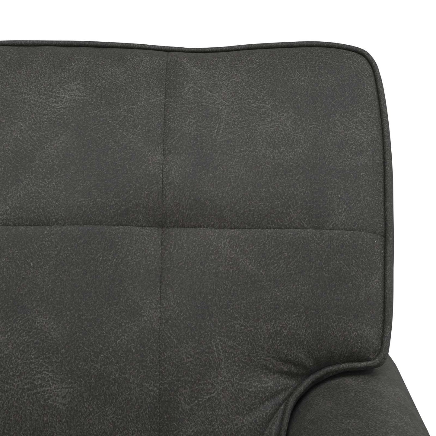 Lounge-Liege Schwarz Kunstleder 91 x 157 x 91 cm