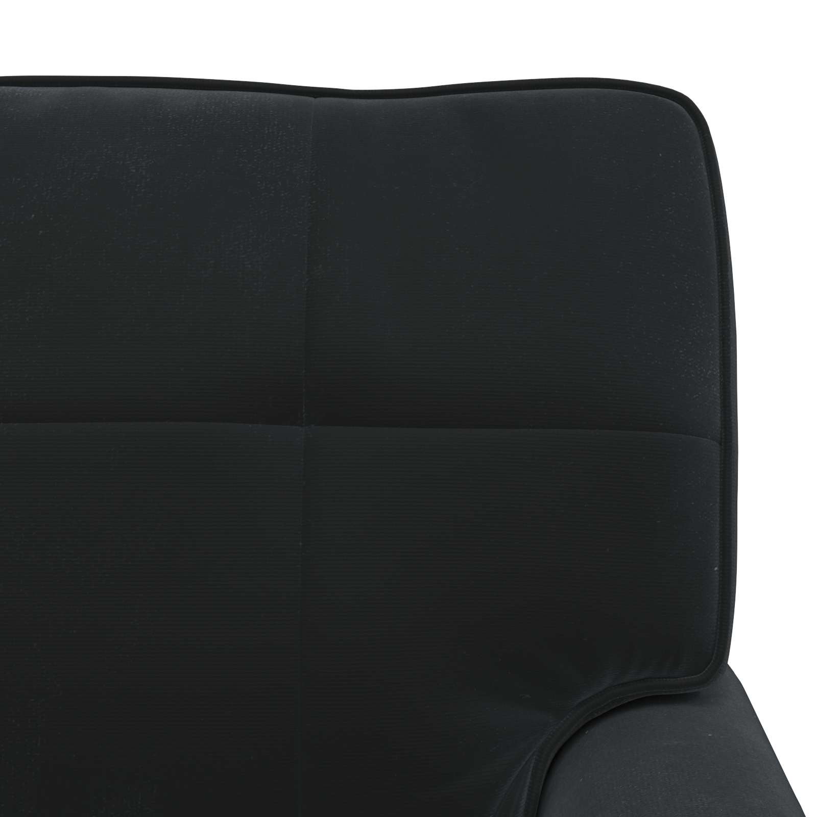 Lounge-Liege Schwarz Samt 91 x 157 x 91 cm