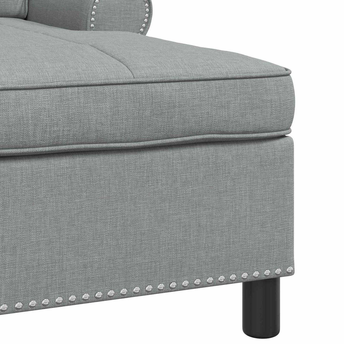 Lounge-Liege Hellgrau Stoff 91 x 157 x 91 cm