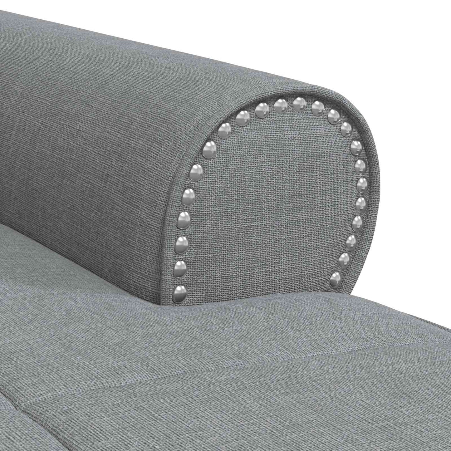 Lounge-Liege Hellgrau Stoff 91 x 157 x 91 cm