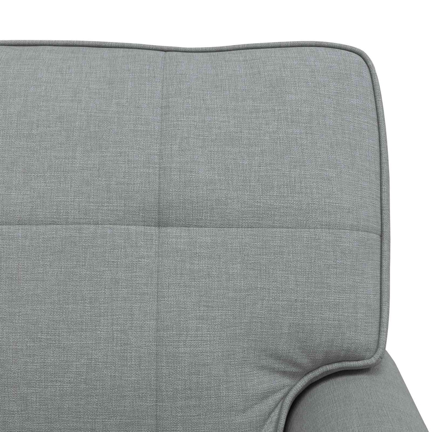 Lounge-Liege Hellgrau Stoff 91 x 157 x 91 cm