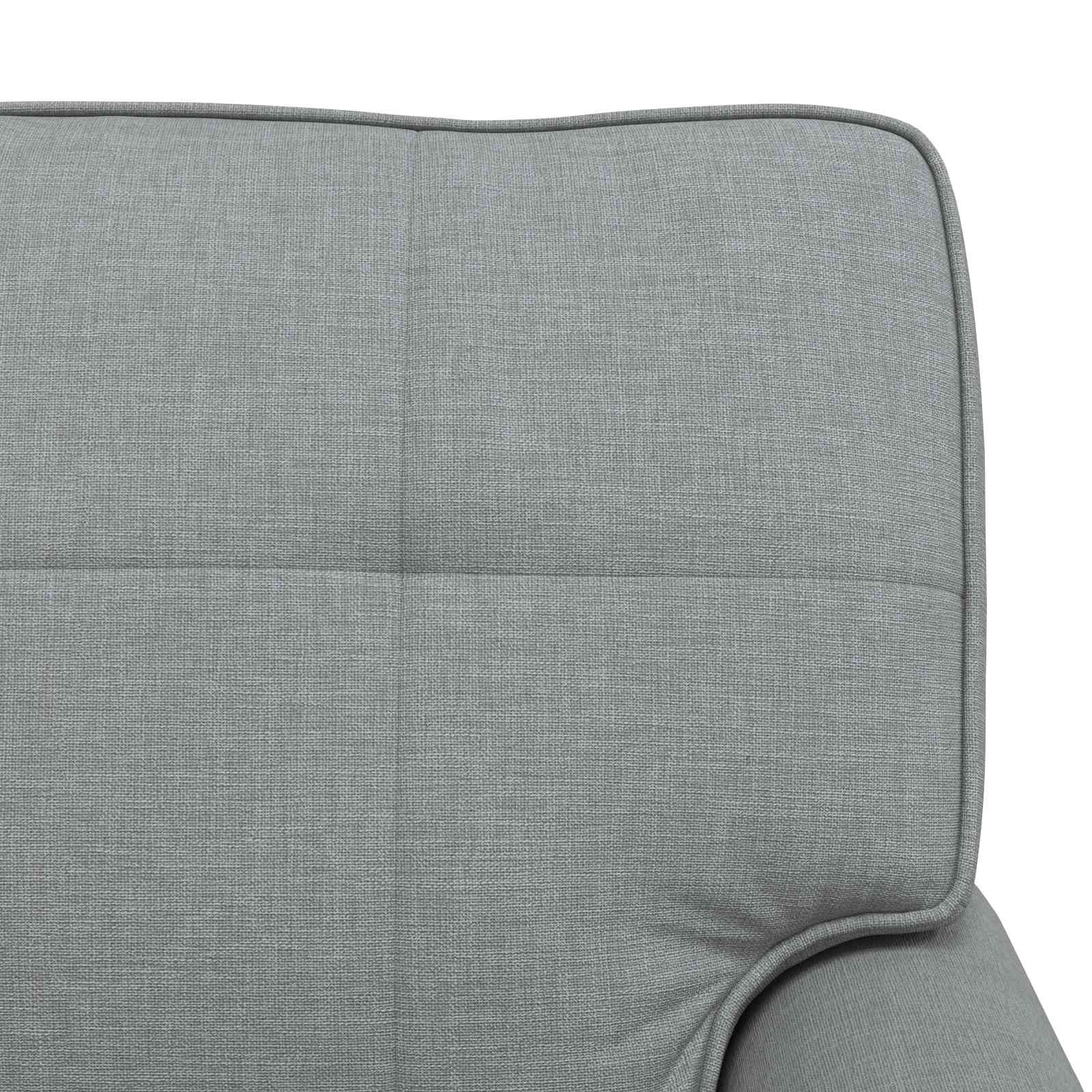 Lounge-Liege Hellgrau Stoff 91 x 157 x 91 cm