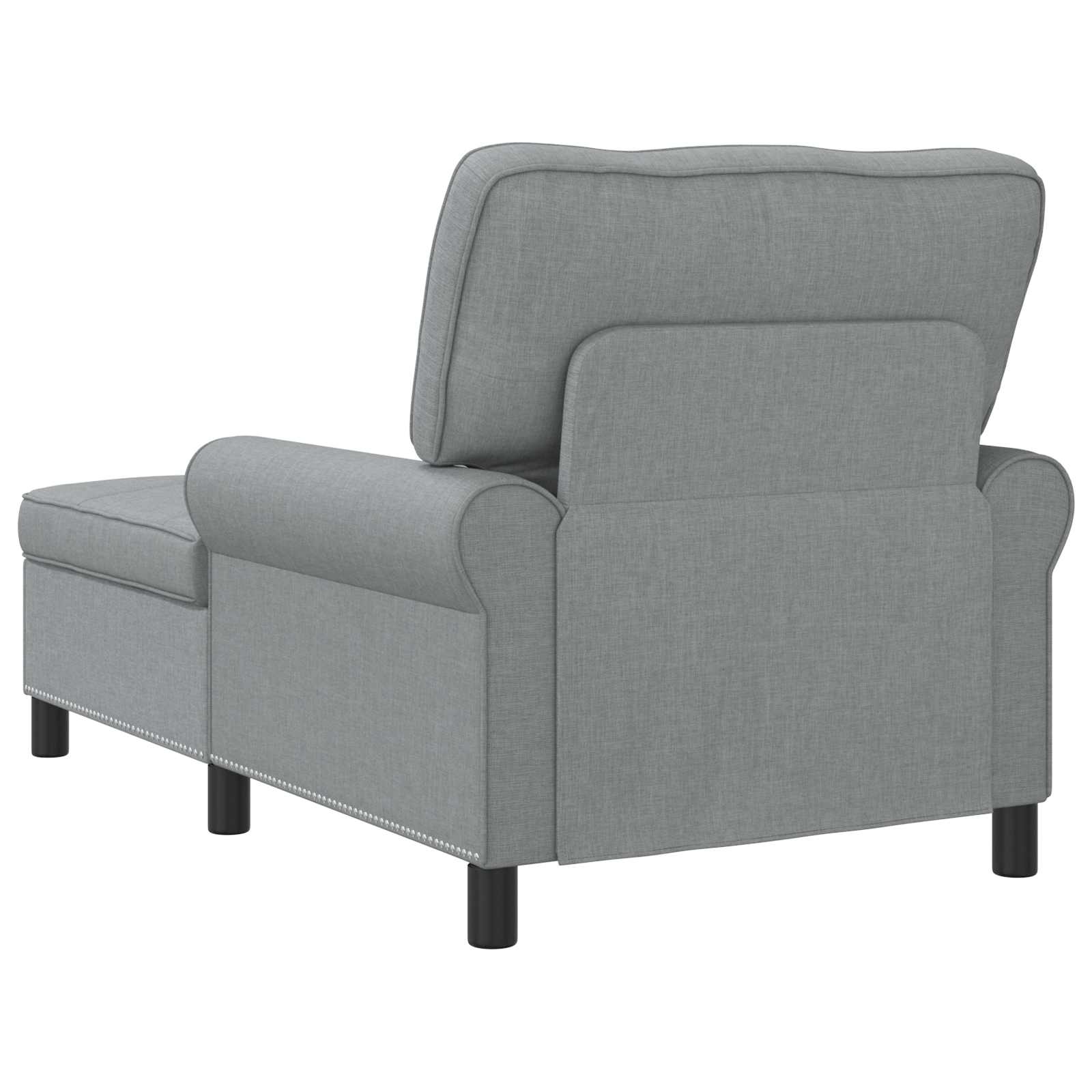 Lounge-Liege Hellgrau Stoff 91 x 157 x 91 cm