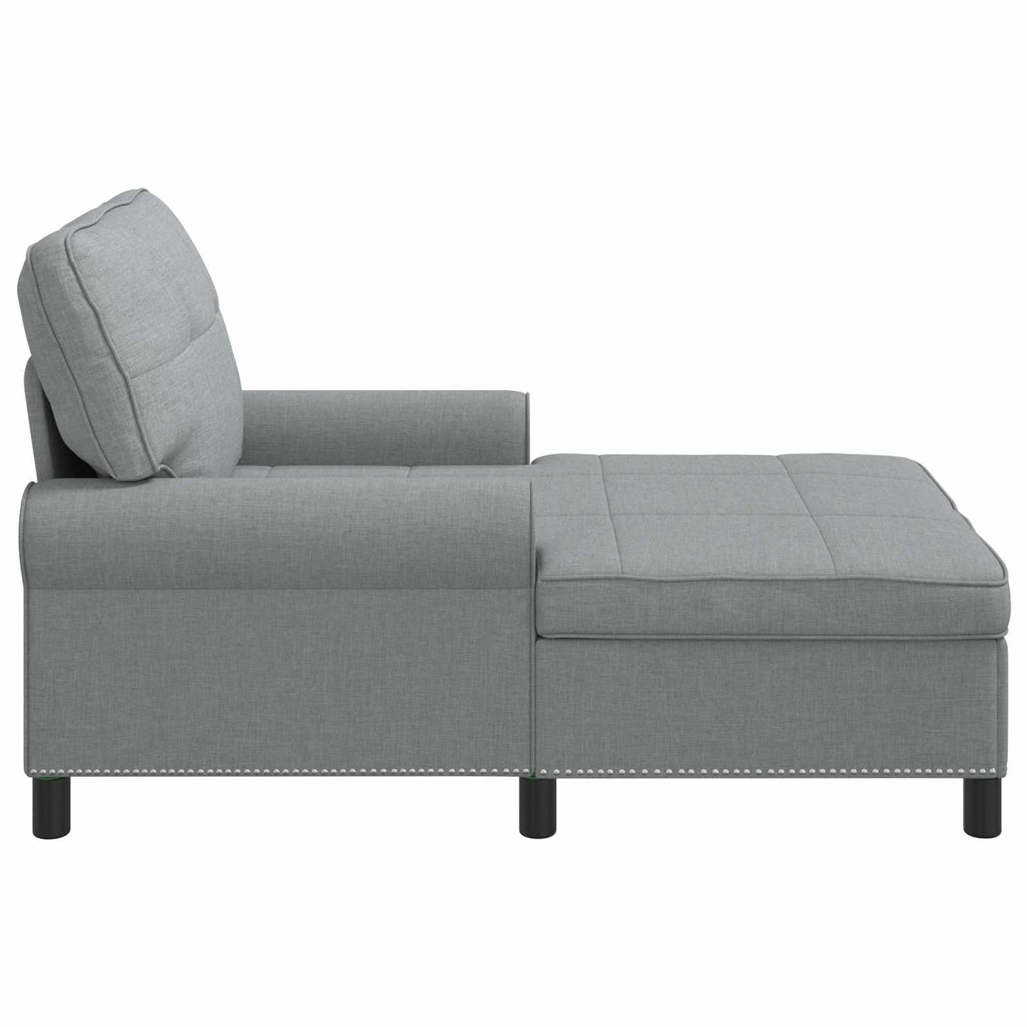 Lounge-Liege Hellgrau Stoff 91 x 157 x 91 cm