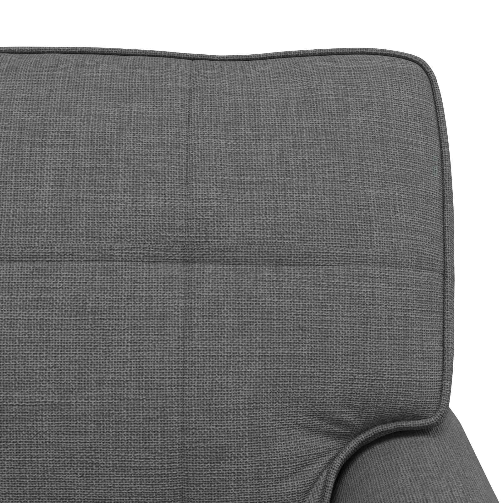 Lounge-Liege Dunkelgrau Stoff 91 x 157 x 91 cm