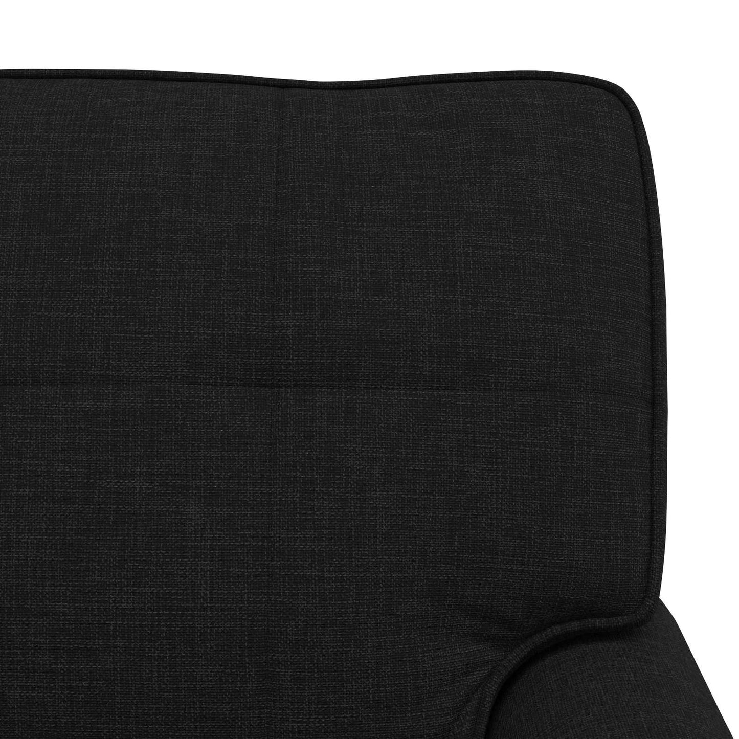 Lounge-Liege Schwarz Stoff 91 x 157 x 91 cm