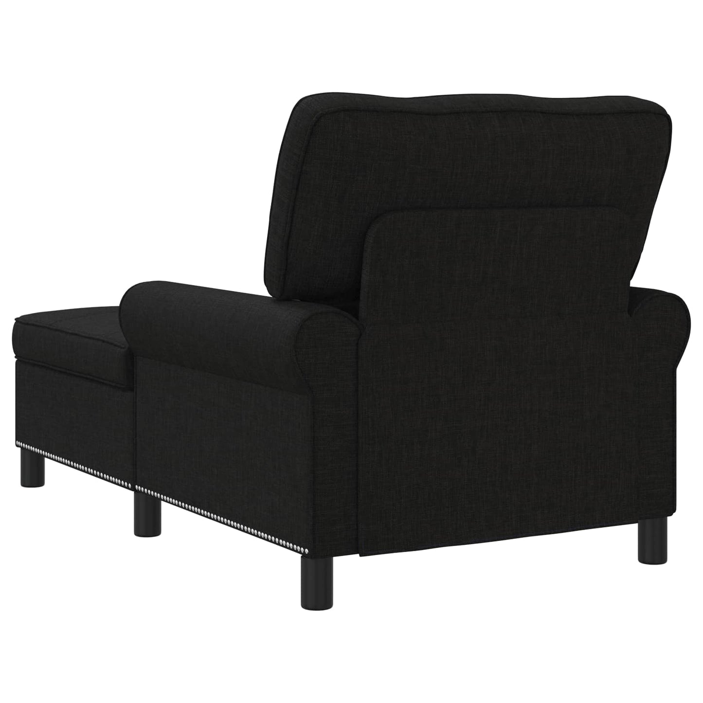 Lounge-Liege Schwarz Stoff 91 x 157 x 91 cm