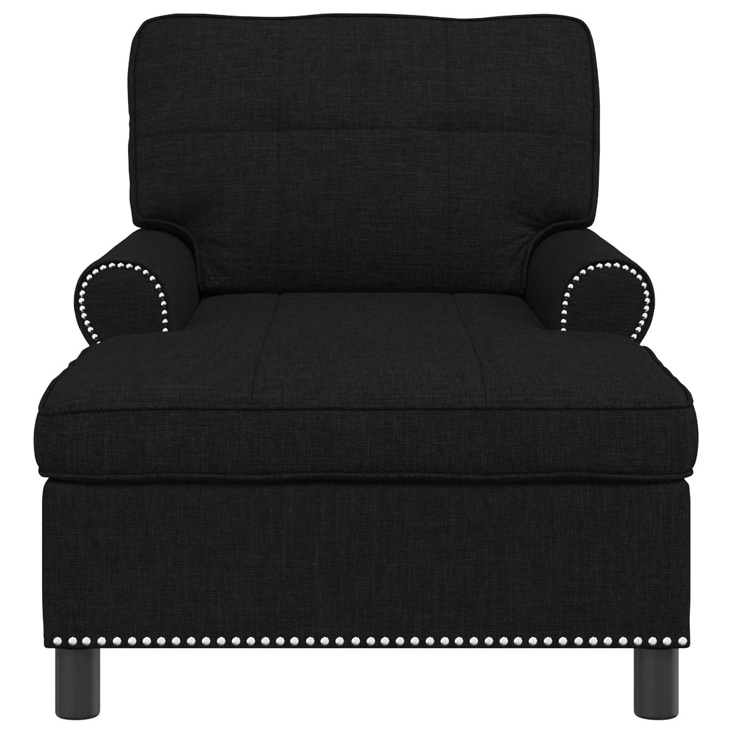 Lounge-Liege Schwarz Stoff 91 x 157 x 91 cm