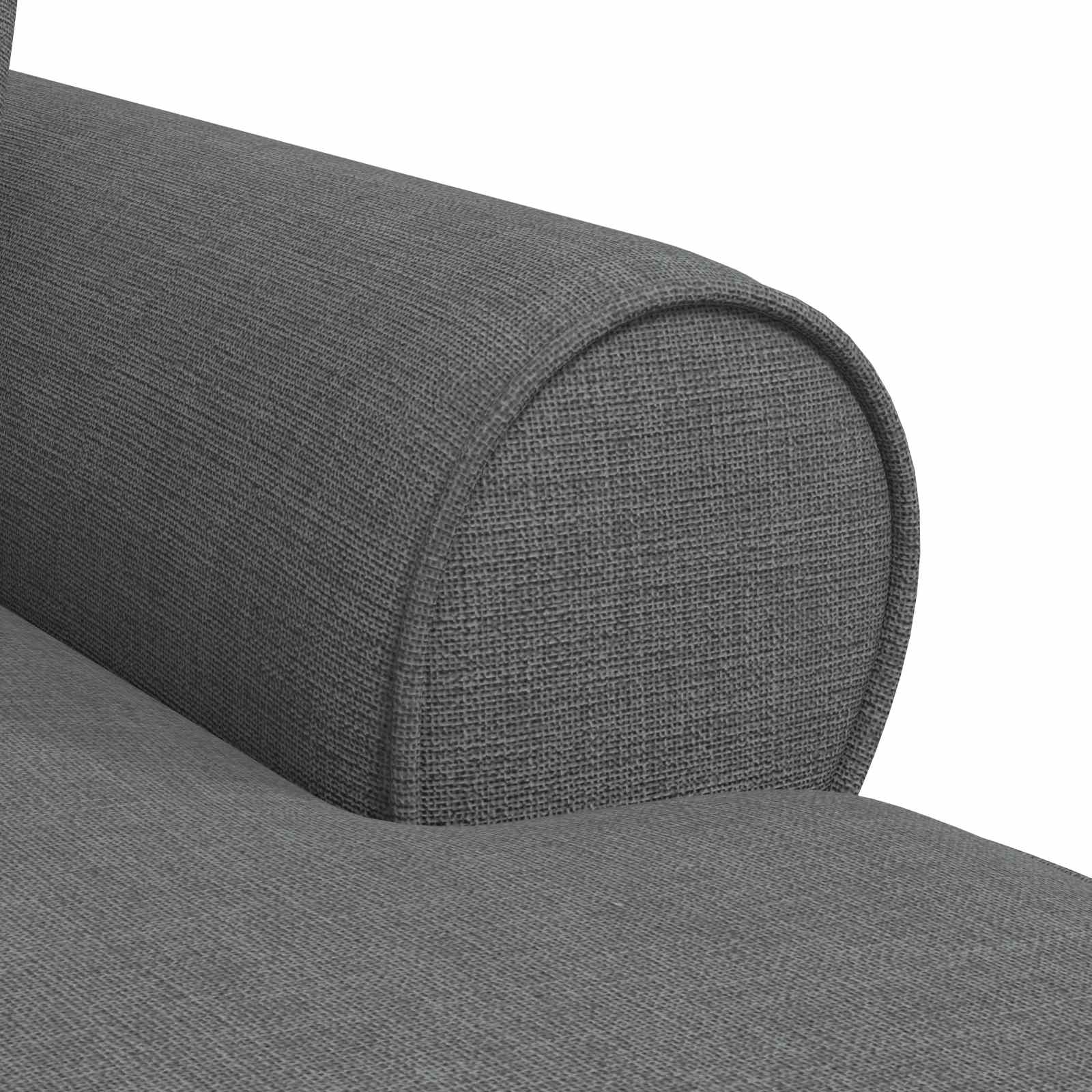Chaise Lounge mit Rock 3 Stk. Dunkelgrau Stoff 91 x 157 x 91 cm