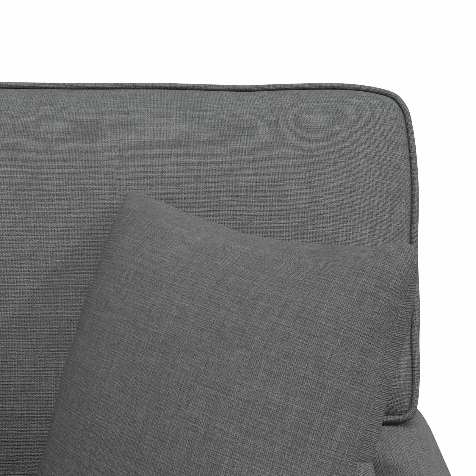 Chaise Lounge mit Rock 3 Stk. Dunkelgrau Stoff 91 x 157 x 91 cm