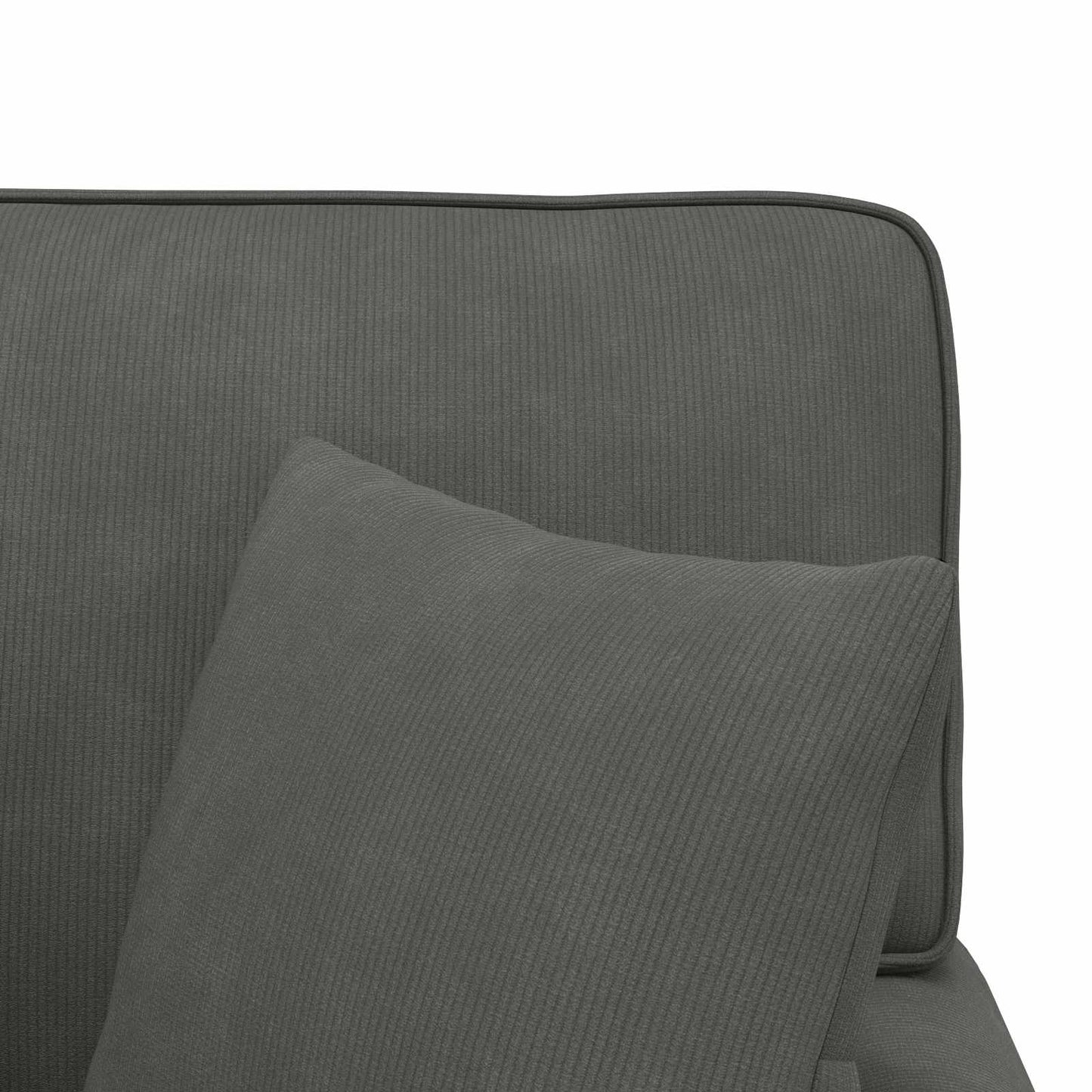 Chaise Lounge mit Rock 3 stk. Dunkelgrau Cordstoff