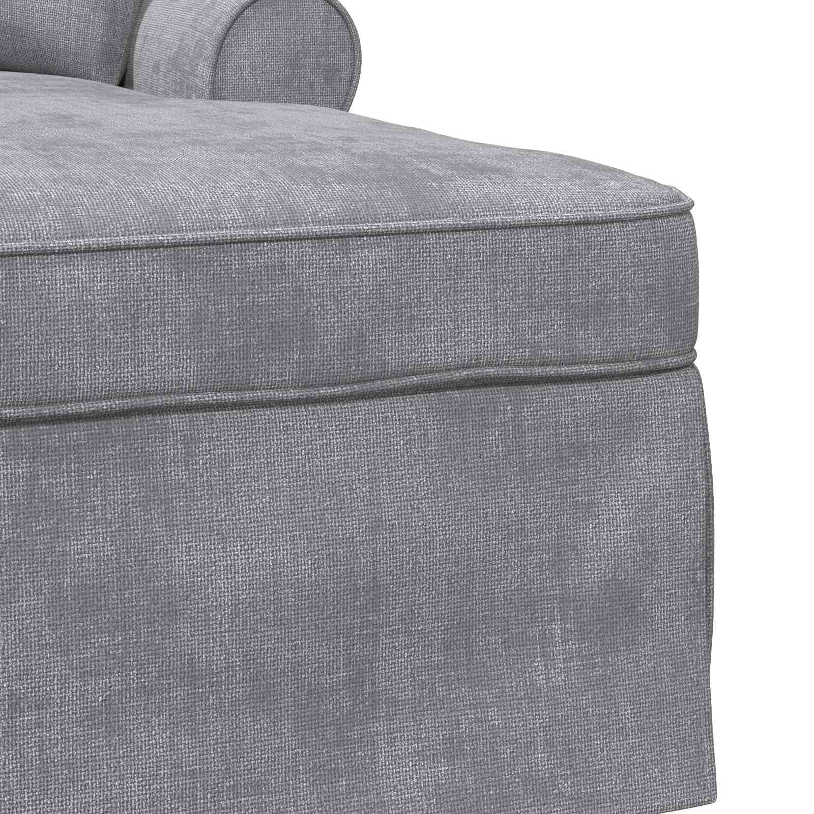 Chaise Lounge mit Rock Hellgrau 157 x 91 x 91 cm ARES