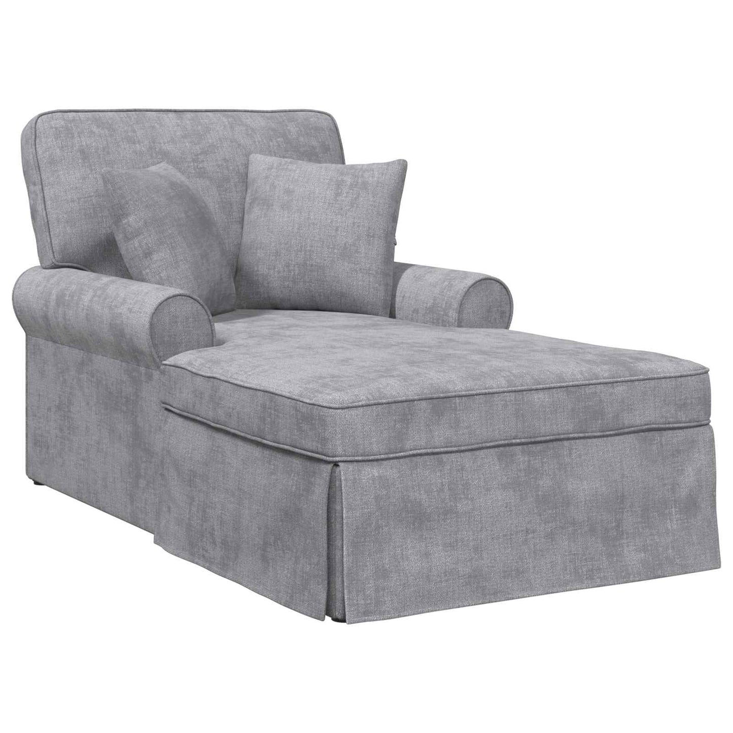 Chaise Lounge mit Rock Hellgrau 157 x 91 x 91 cm ARES