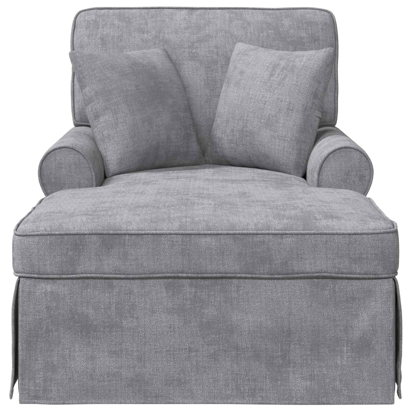Chaise Lounge mit Rock Hellgrau 157 x 91 x 91 cm ARES