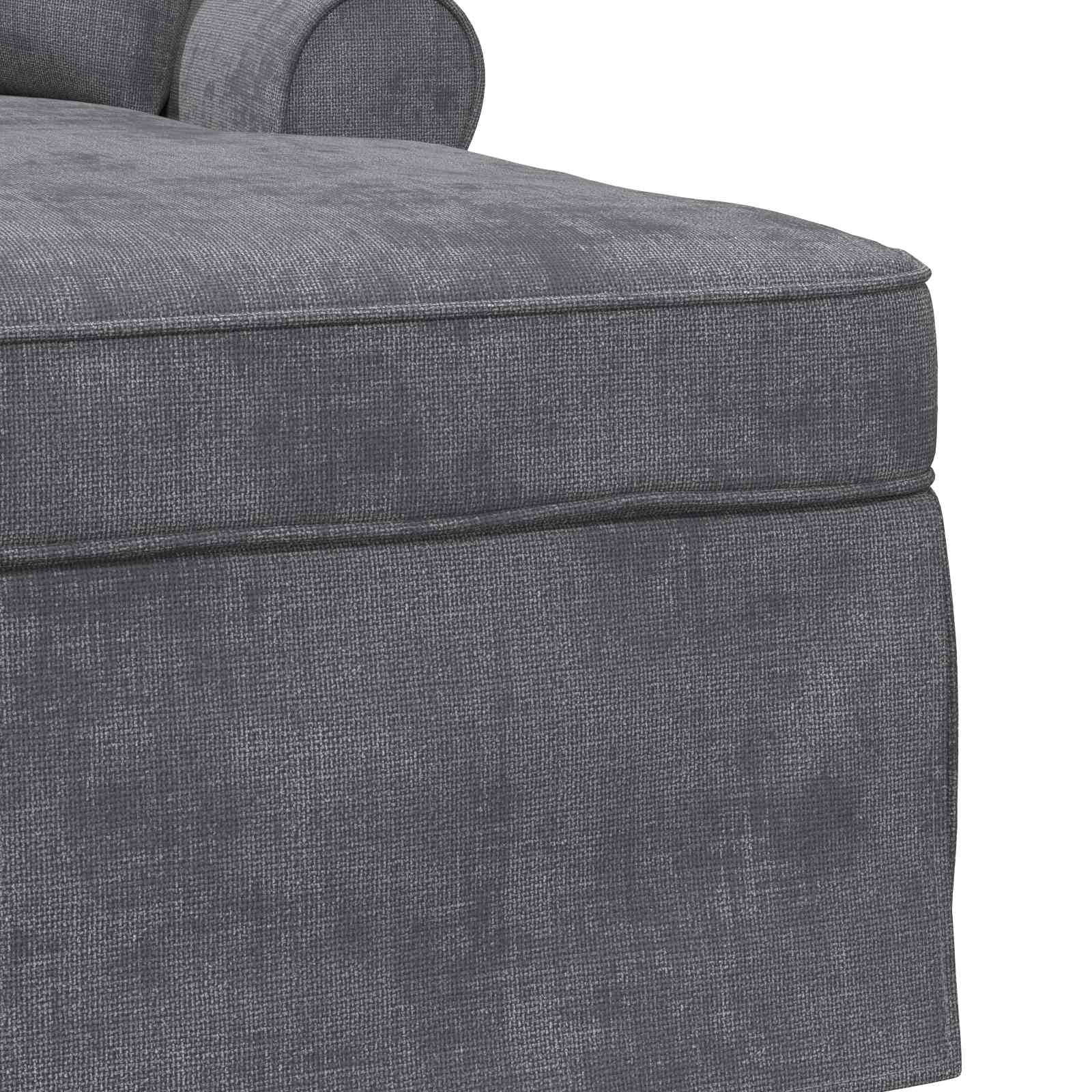 Chaise Lounge mit Rock Dunkelgrau 157 x 91 x 91 cm ARES