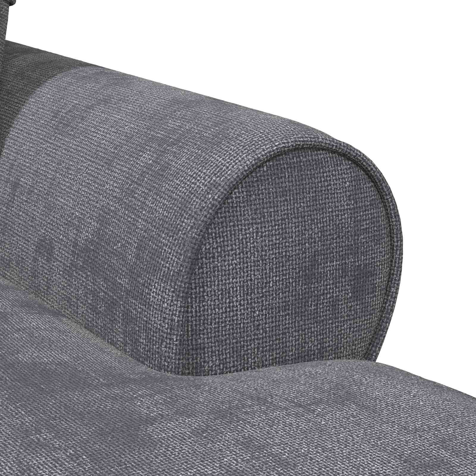 Chaise Lounge mit Rock Dunkelgrau 157 x 91 x 91 cm ARES