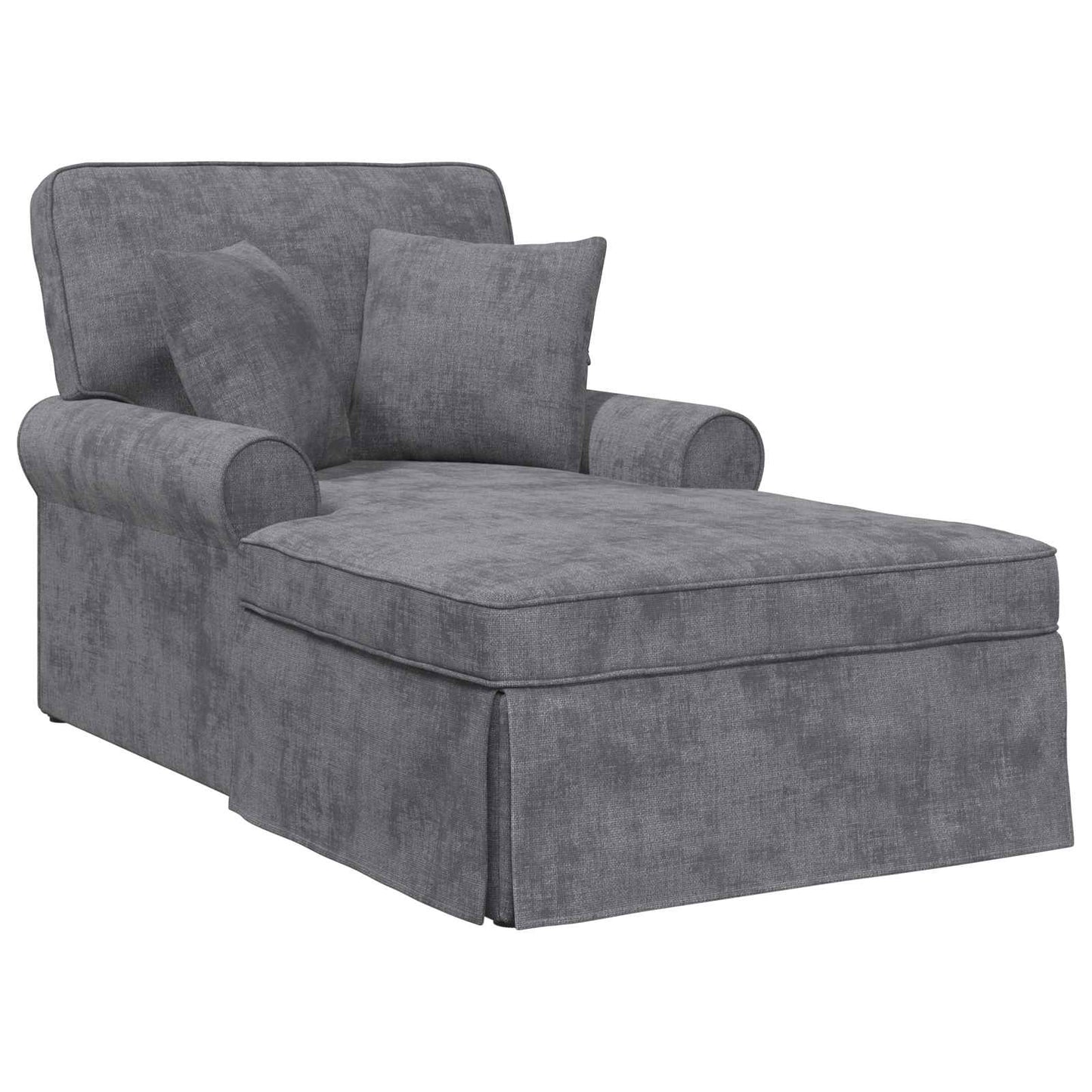 Chaise Lounge mit Rock Dunkelgrau 157 x 91 x 91 cm ARES