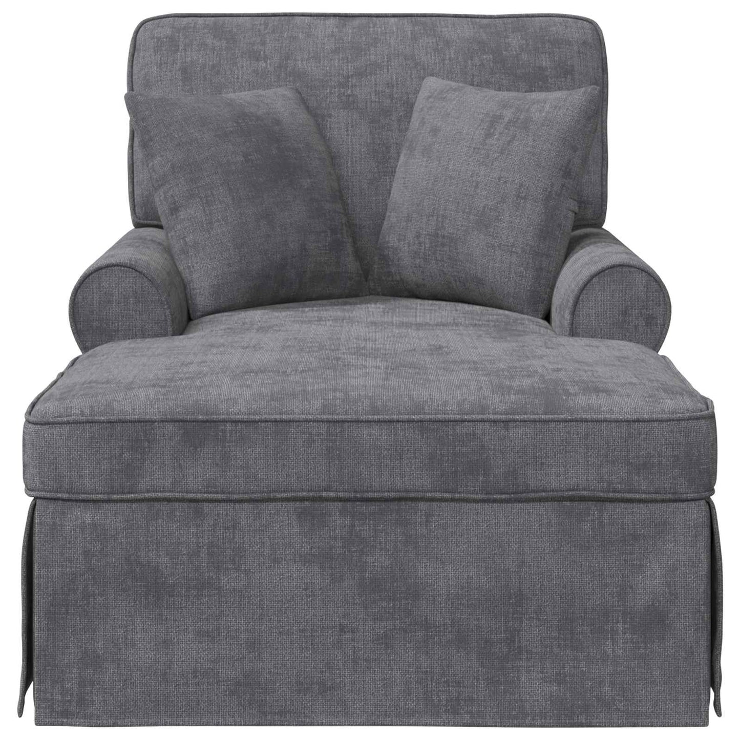 Chaise Lounge mit Rock Dunkelgrau 157 x 91 x 91 cm ARES