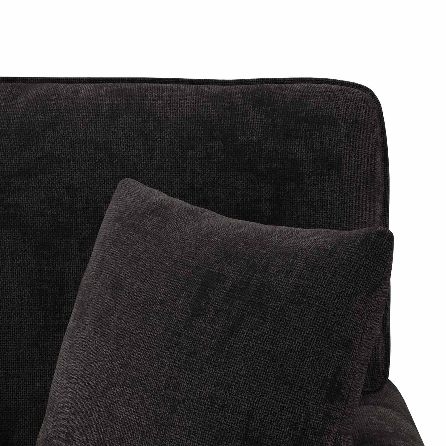 Chaise Lounge mit Rock mit Kissen Schwarz 157 x 91 x 91 cm ARES