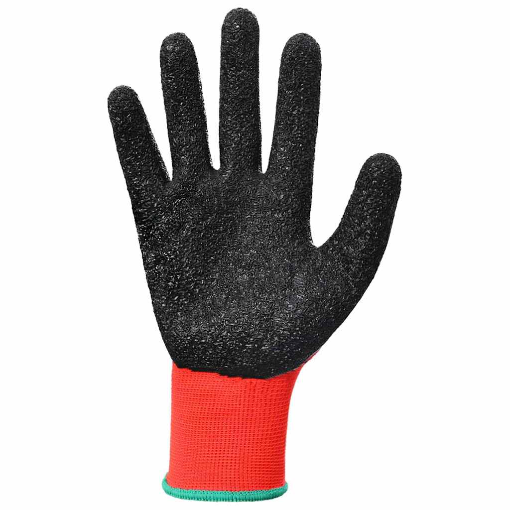 Arbeitshandschuhe 12 Stk. Rot und Schwarz 11 / XXL