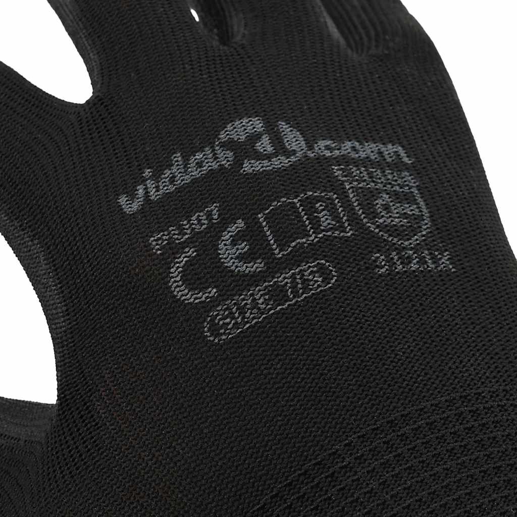 Arbeitshandschuhe 24 Stk. Schwarz 7 / S Polyester
