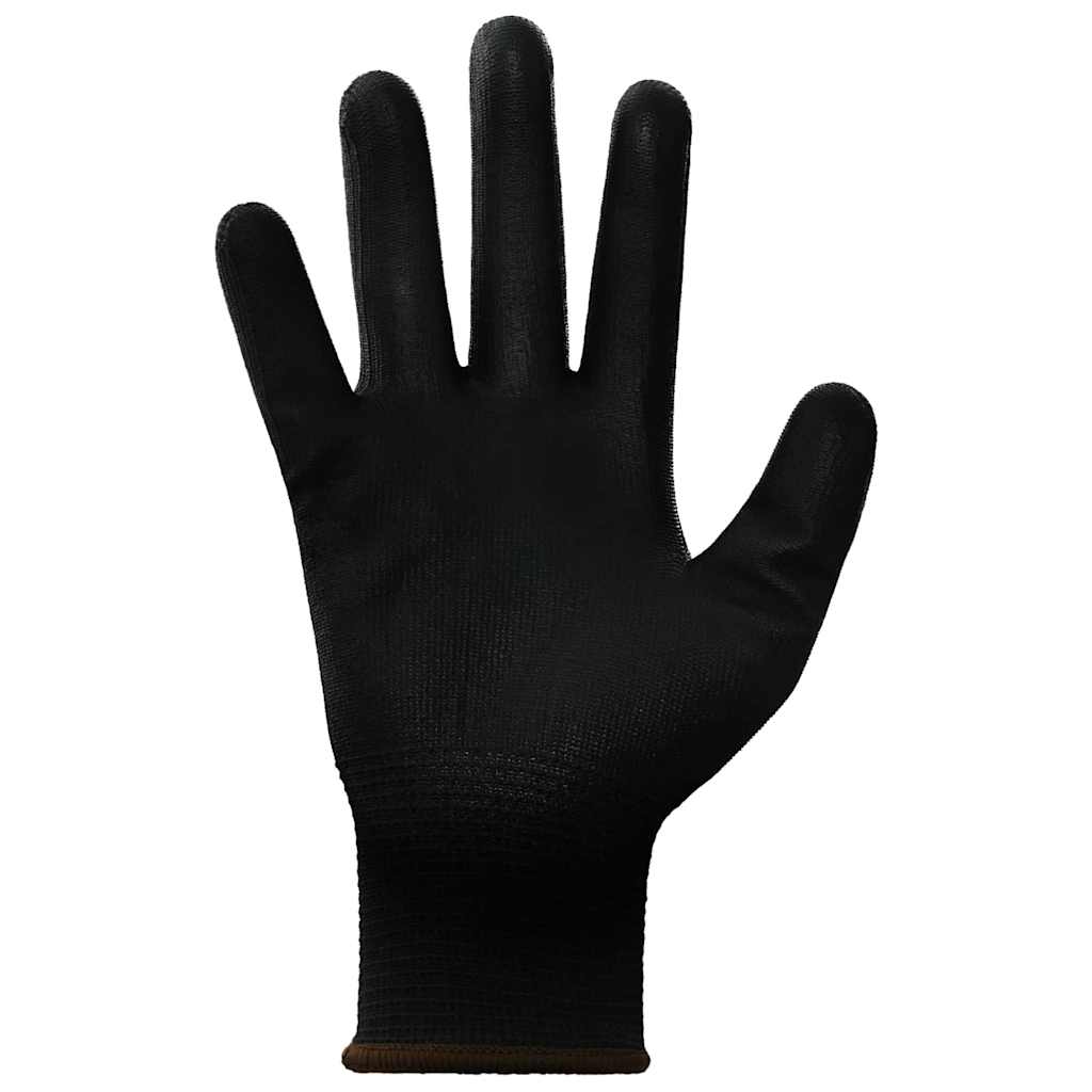 Arbeitshandschuhe 24 Stk. Schwarz 8 / m Polyester