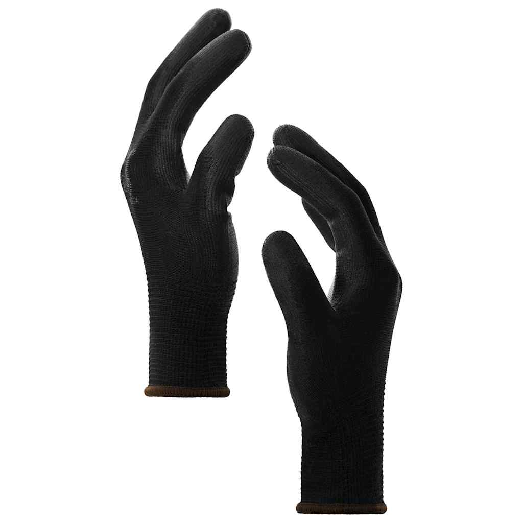 Arbeitshandschuhe 24 Stk. Schwarz 8 / m Polyester
