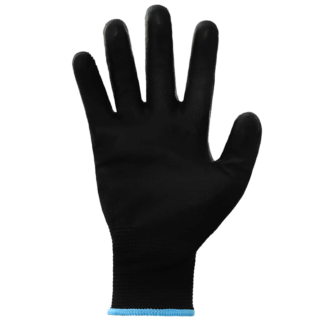 Arbeitshandschuhe 12 Stk. Schwarz 9 / l Polyester