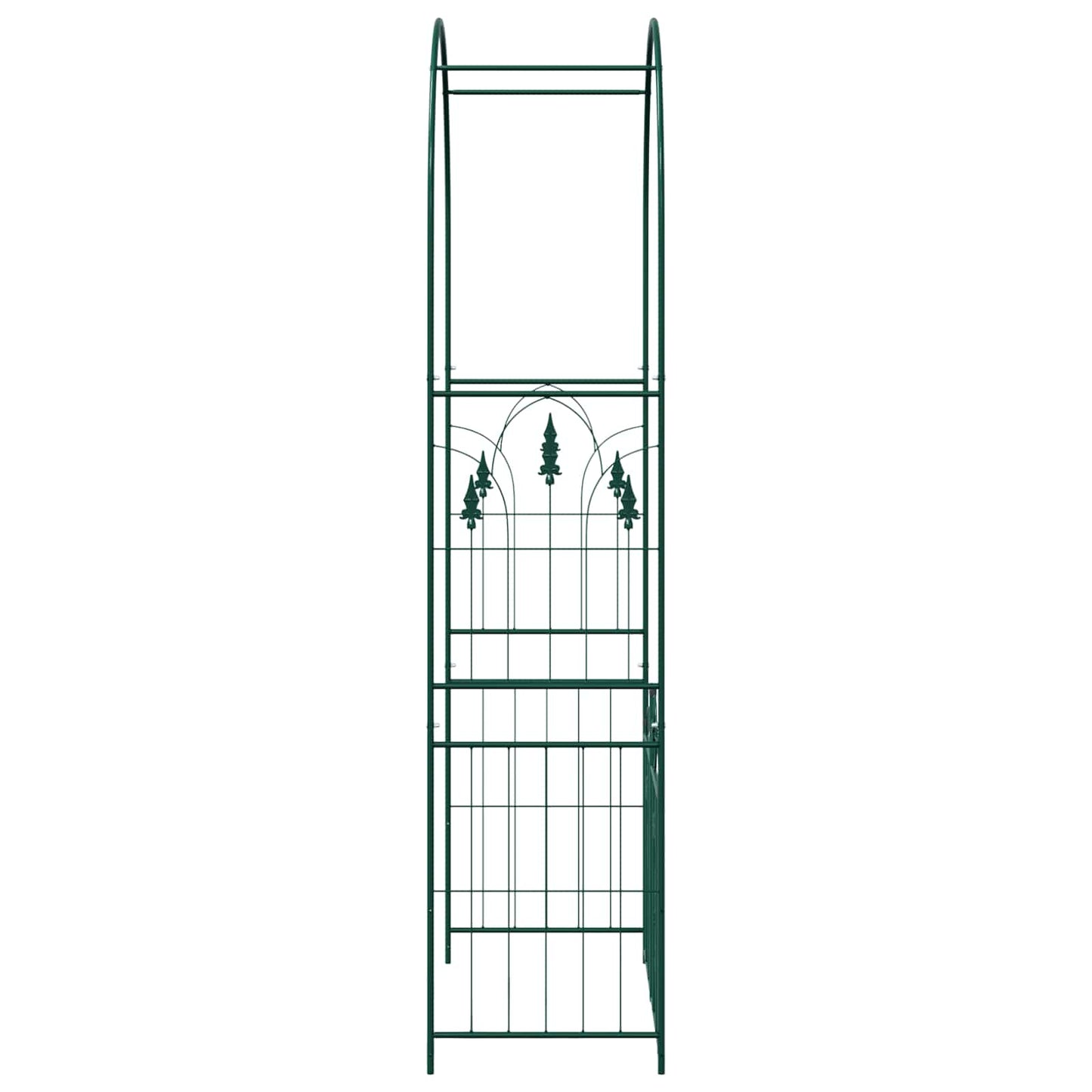 Gartenbogen Grün 102 x 50 x 218 cm Stahl
