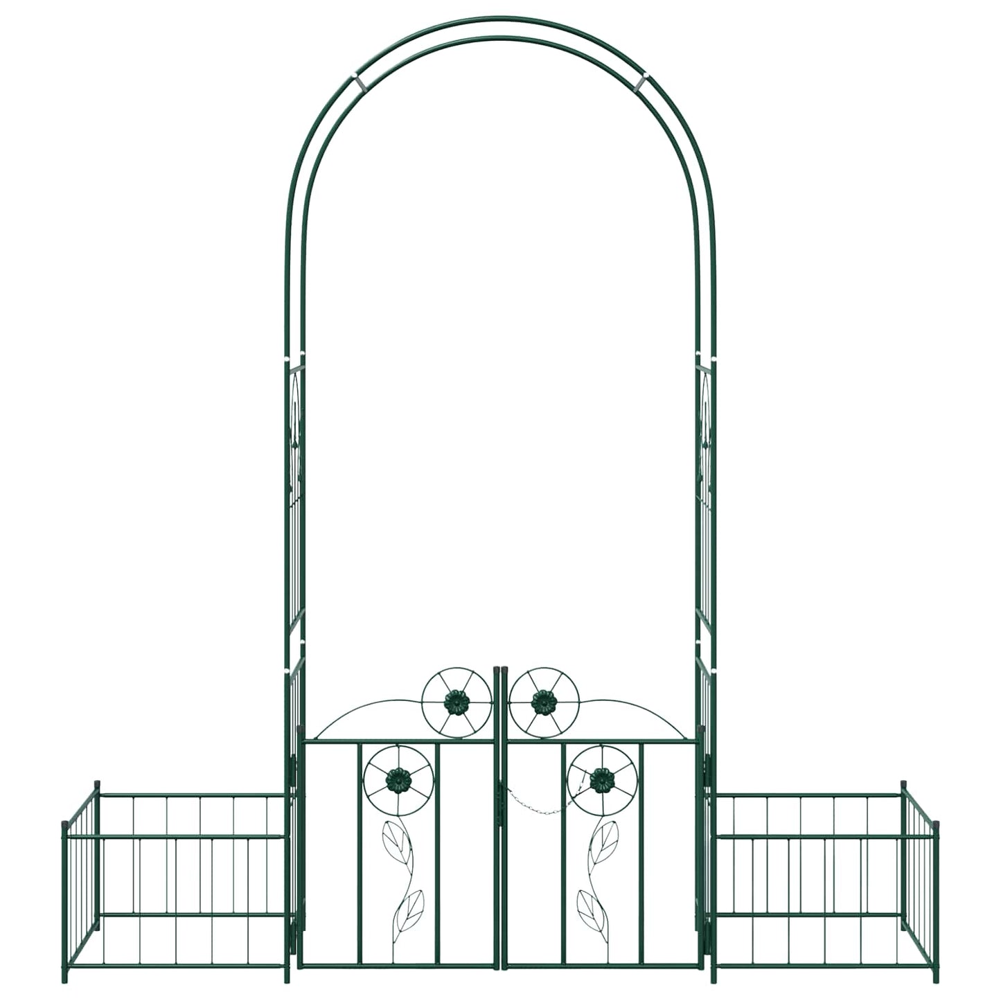 Gartenbogen Grün 203 x 50 x 218 cm Stahl