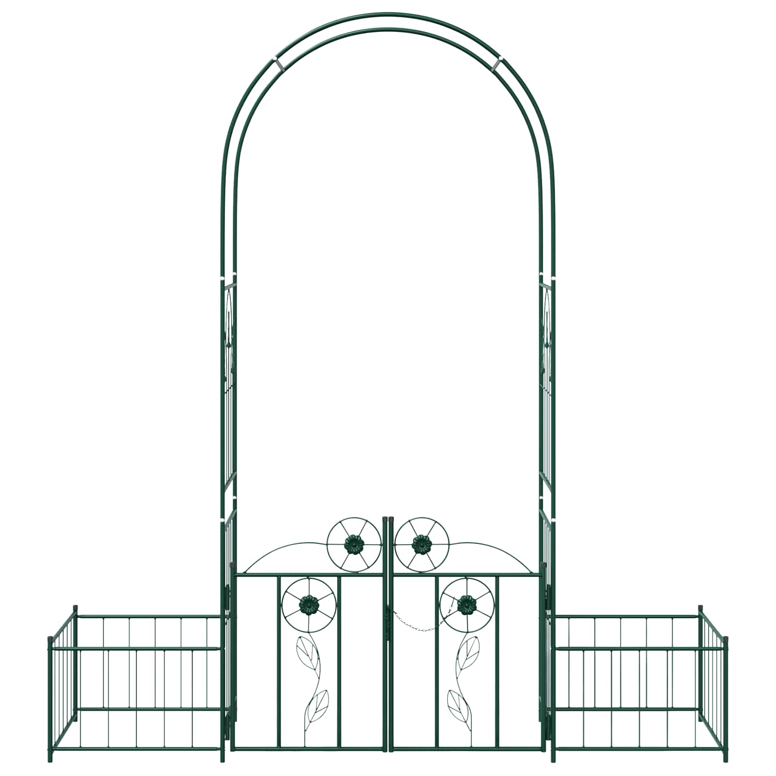 Gartenbogen Grün 203 x 50 x 218 cm Stahl