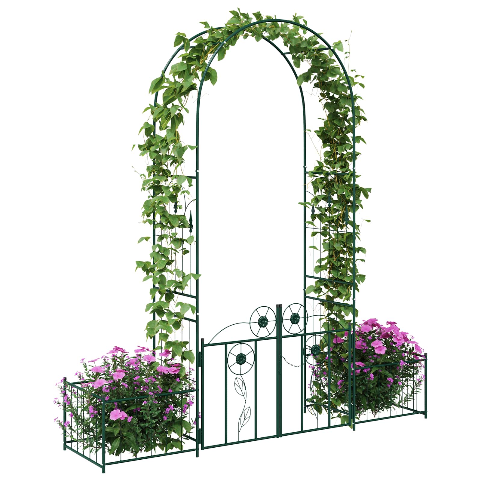 Gartenbogen Grün 203 x 50 x 218 cm Stahl