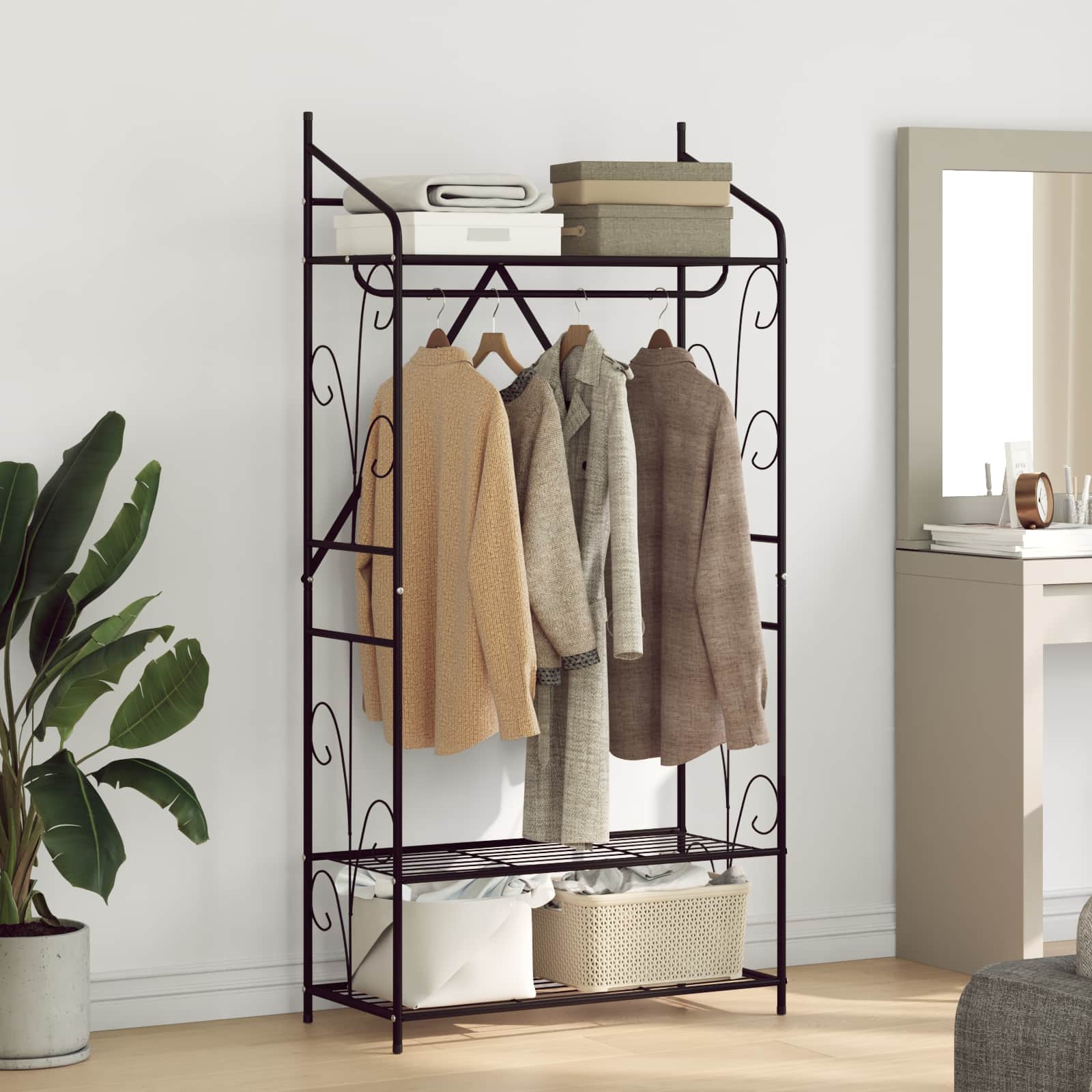 Offener Kleiderschrank Uni 78 x 36 x 158 cm