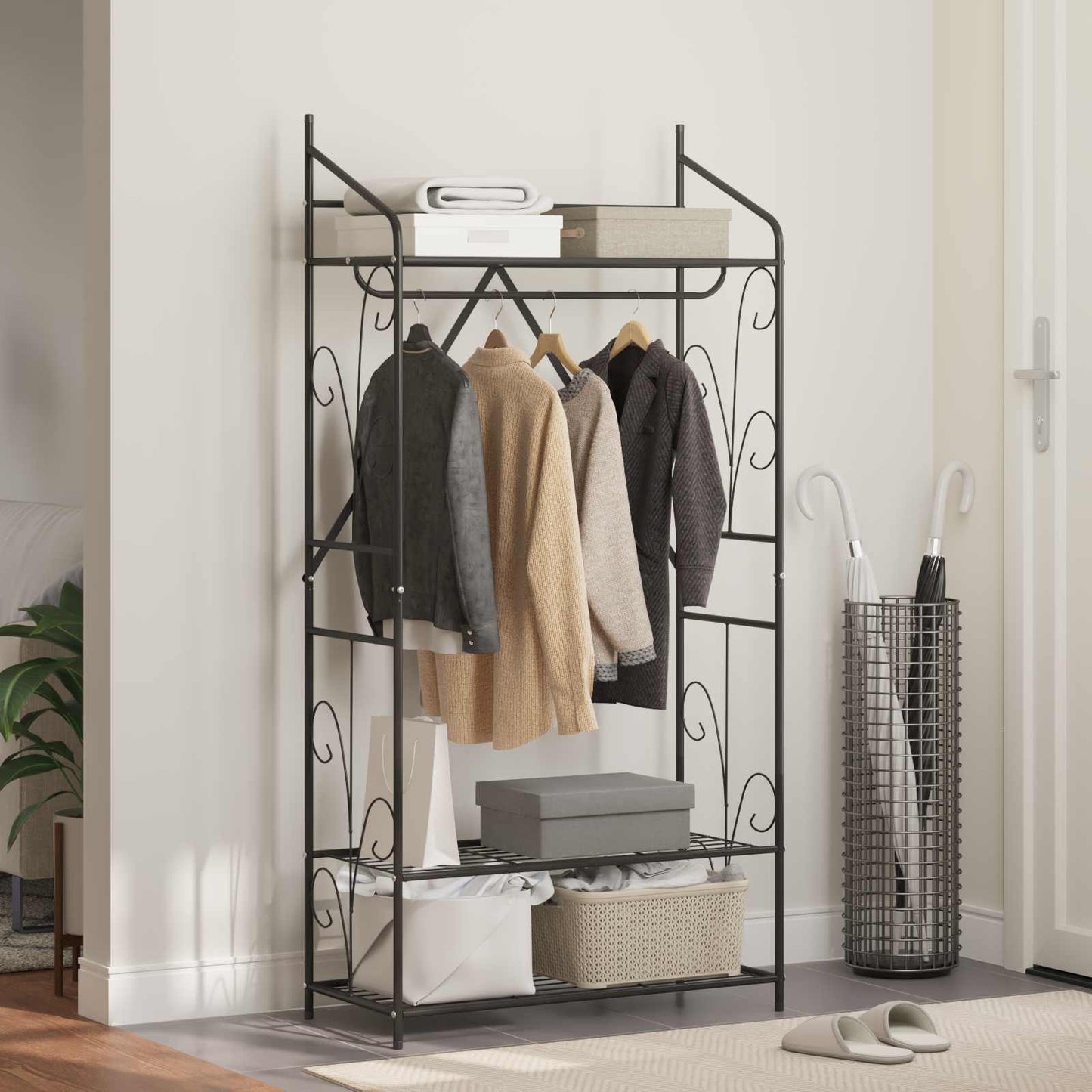 Offener Kleiderschrank Uni 78 x 36 x 158 cm