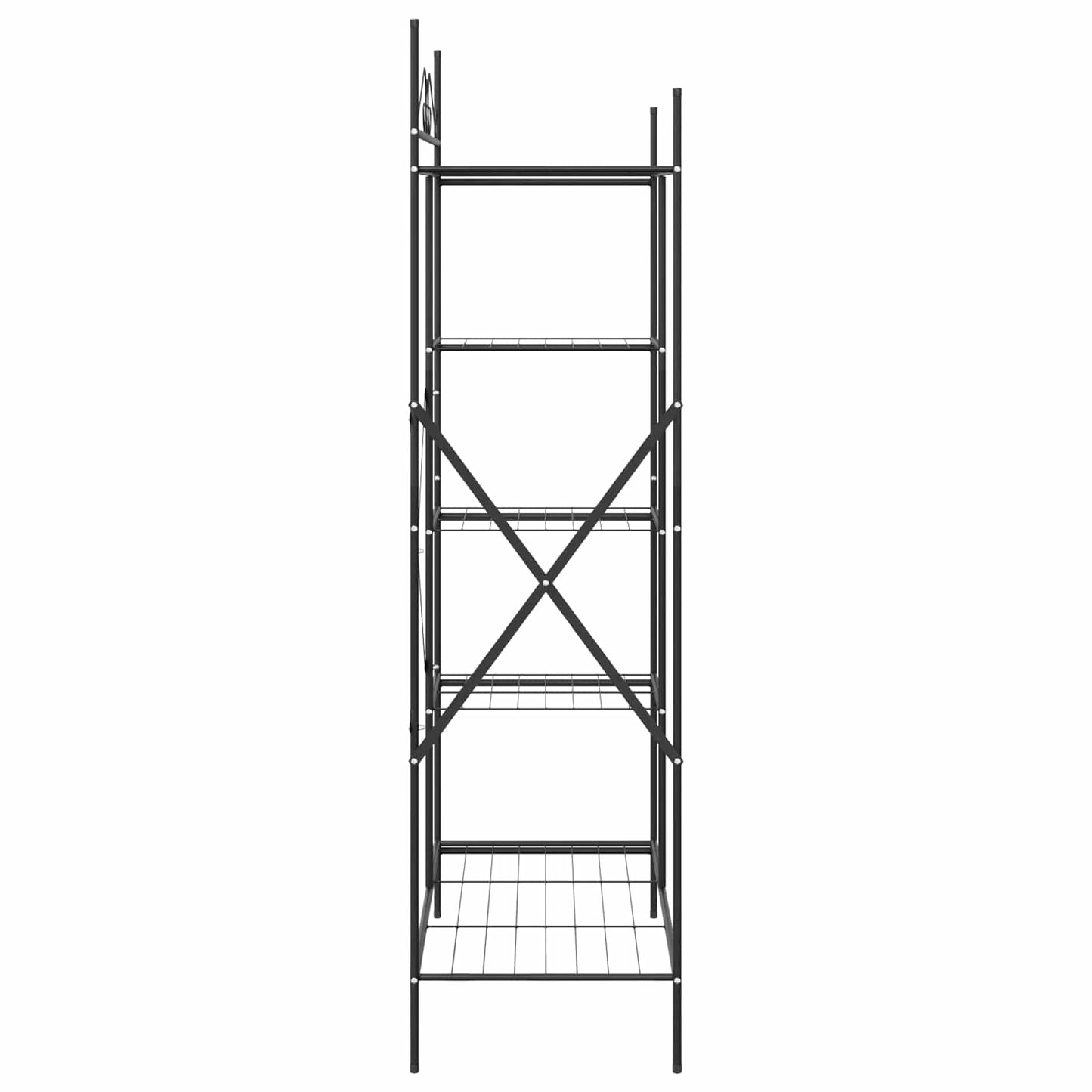 Offener Kleiderschrank Schwarz 104,5 x 45 x 172 cm Stahl