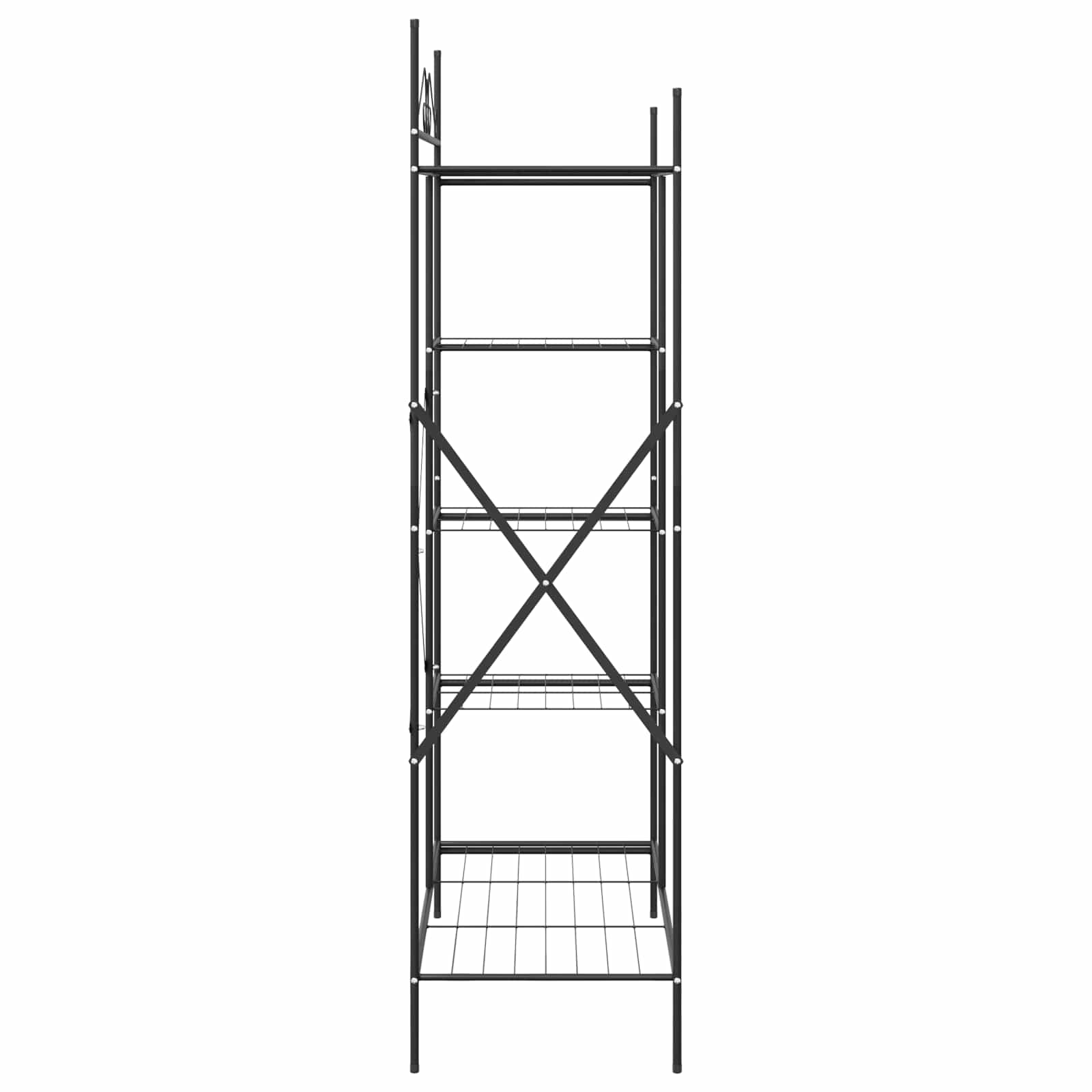 Offener Kleiderschrank Schwarz 104,5 x 45 x 172 cm Stahl
