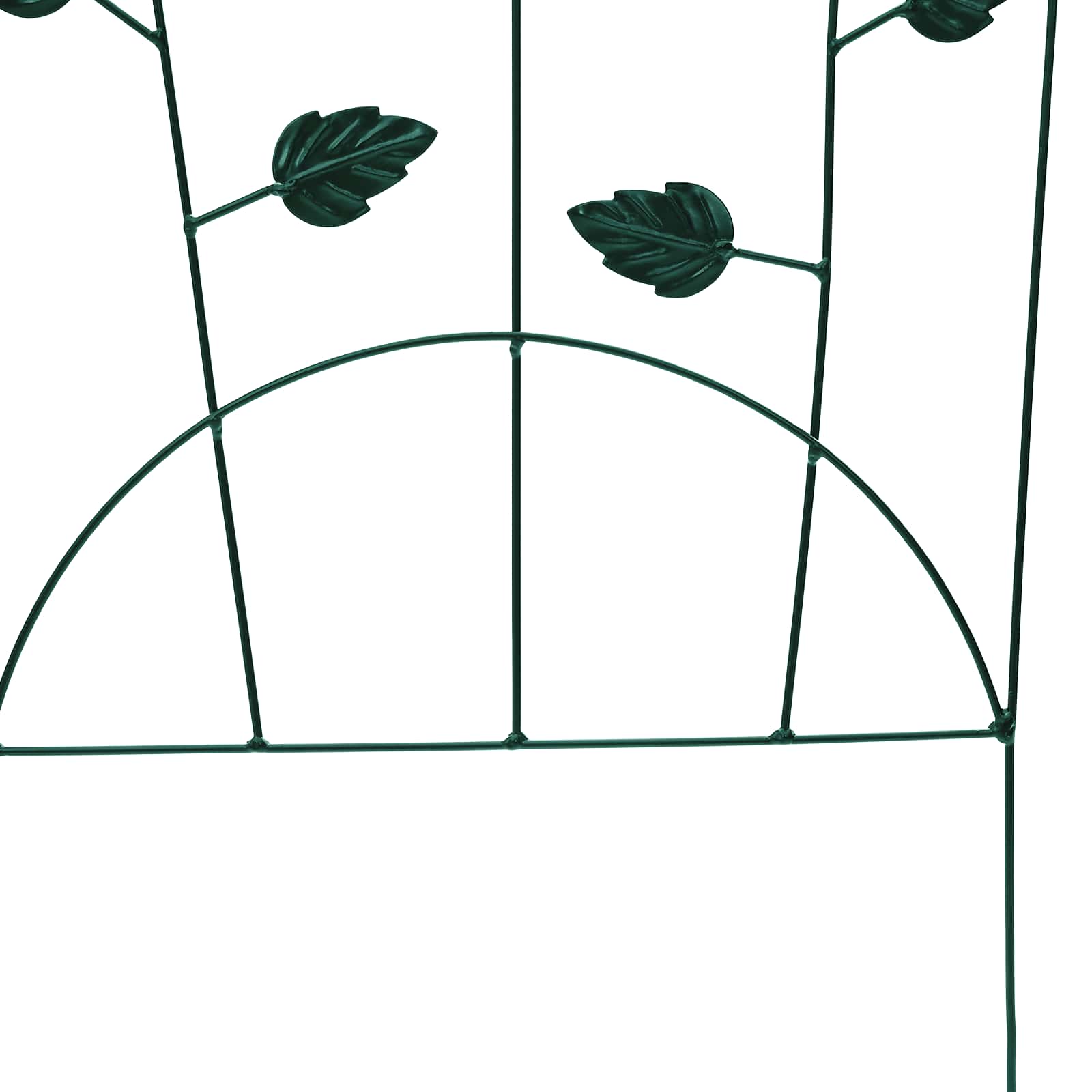 Gartenzaun 3 Stk. Grün 110,5 x 42,5 cm Stahl